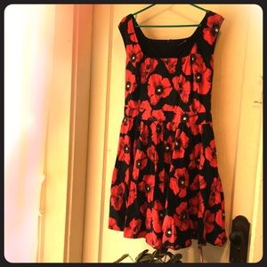 Poppy print dress